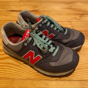New balance 574 blue and red sneakers